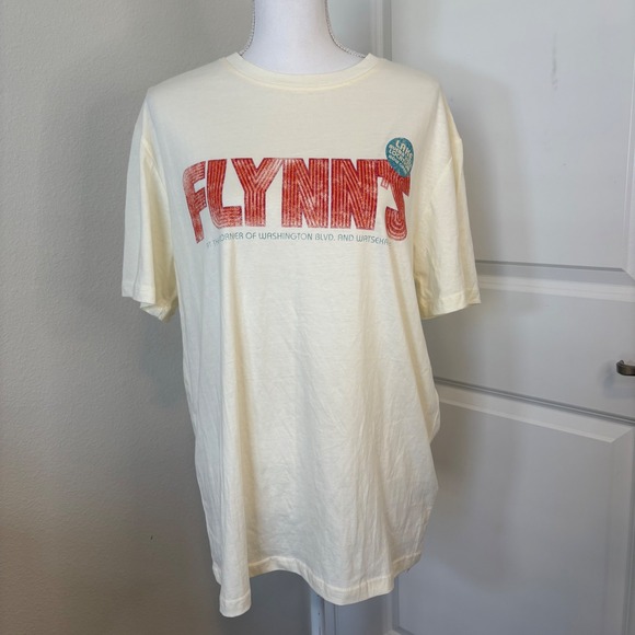 Disney Other - Disney Parks Tron Flynn's Arcade T-Shirt Mens Medium Cream Space Paranoids Tee